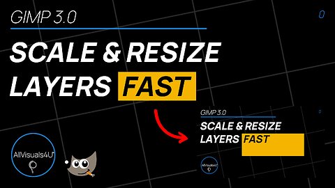 📐 How To Resize Layers In GIMP - GIMP Resize Layer - GIMP 3.0 - GIMP Tutorial