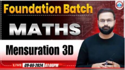 MATH CLASS, MENSURETION 3D CLASS #1