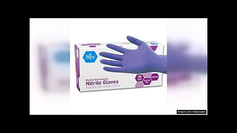 MedPride Powder-Free Nitrile Exam Gloves, Iris Blue, Medium, Box/100 Review