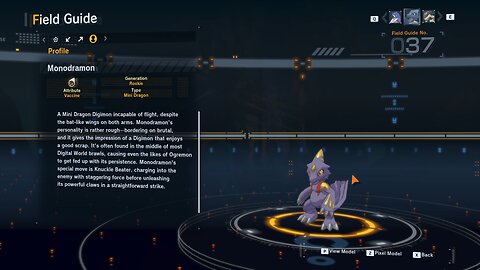 monodramon all digivolution/de-digivolution/profile Digimon Story Time Stranger