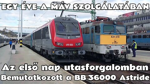 2025.01.27. A MÁV "új" villanymozdonya, BB 36000, az Astride első utasforgalmi napja a Mecsek IC-vel