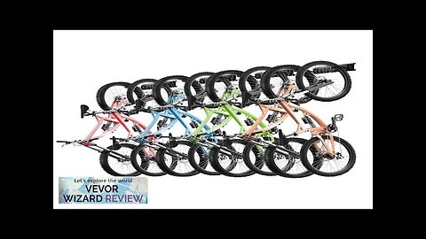 VEVOR Bike Storage Rack 8 Bike Racks and 7 Helmets Hooks Wall Review