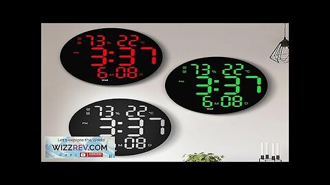 AGSIVO 10 Inch Digital Wall Clock With Remote Controller / Dual Alarm Review