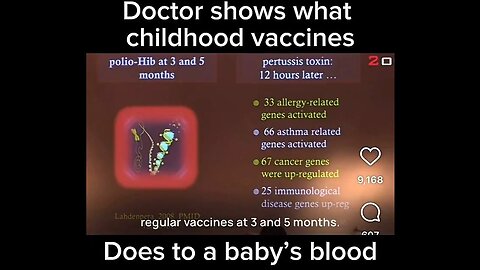 Doctor shows what childhood vaccines do to a baby’s blood… #RFKjr STOP ALL VACCINES! ~ by DiedSuddenly 2/10/26