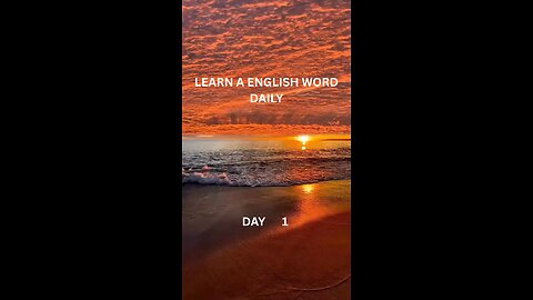 LEARN A ENGLISH WORD DAILY