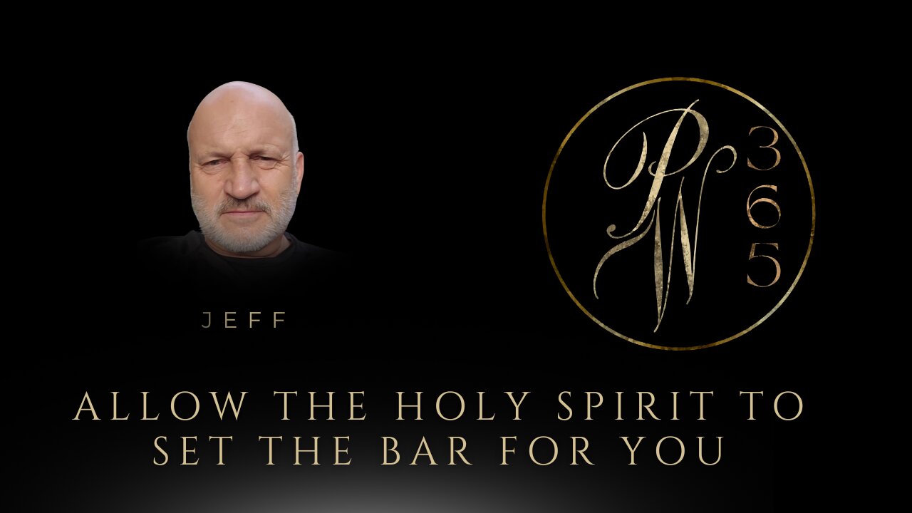 Allow The Holy Spirit To Set The Bar For You
