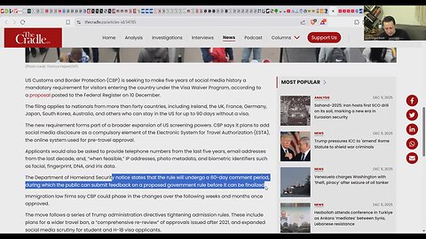 TRUMP'S DYSTOPIAN NEW RULE!