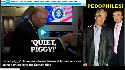 Pedophile Trump In Meltdown As A Reporter Grilled Him Over The Epstein Files!