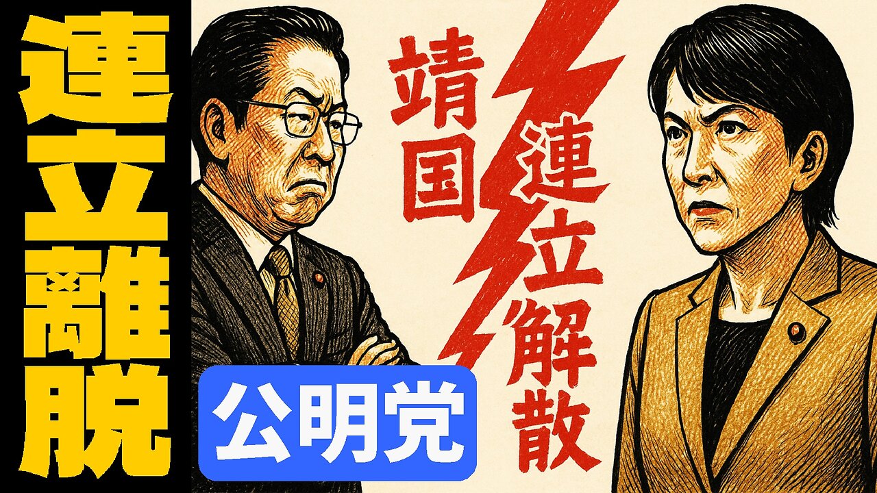 🤣公明党が靖国&外国人で連立離脱?首相指名選挙と早期解散シナリオ