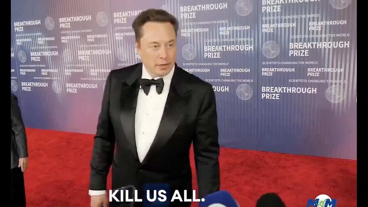 Elon Musk | "There Is Small Chance That AI Will Kill Us All." + "AI Doesn't Have to Be Evil to Destroy Humanity. If AI Has a Goal & Humanity Happens to Be In the Way It Will Destroy Humanity As a Matter of Course, No Hard Feelings.