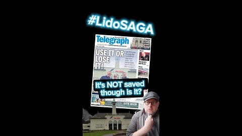 It's NOT saved though is it? #LidoSAGA