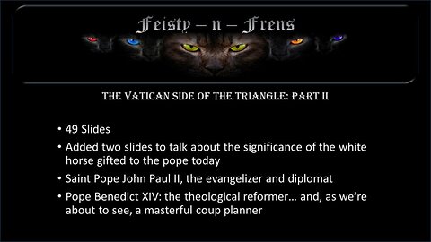 The Vatican Side of the Triangle: Part II