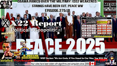 Ep 3751b - Obama Panics Over The Military, [DS] Weakened, Strings Have Been Cut, Peace WW