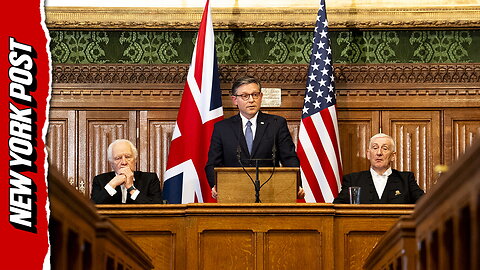 Mike Johnson tells British Parliament he's there to 'calm the waters' as Trump pushes to gain Greenland
