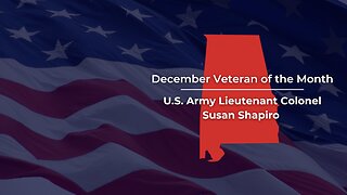 Senator Tuberville Recognizes Susan Shapiro of New Market as the December "Veteran of the Month"