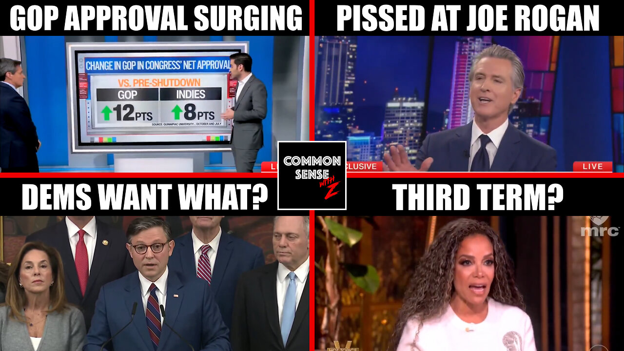 GOP Approval Surges, Newsom Slams Joe Rogan, Johnson Exposes Dems, The View's Trump Conspiracy