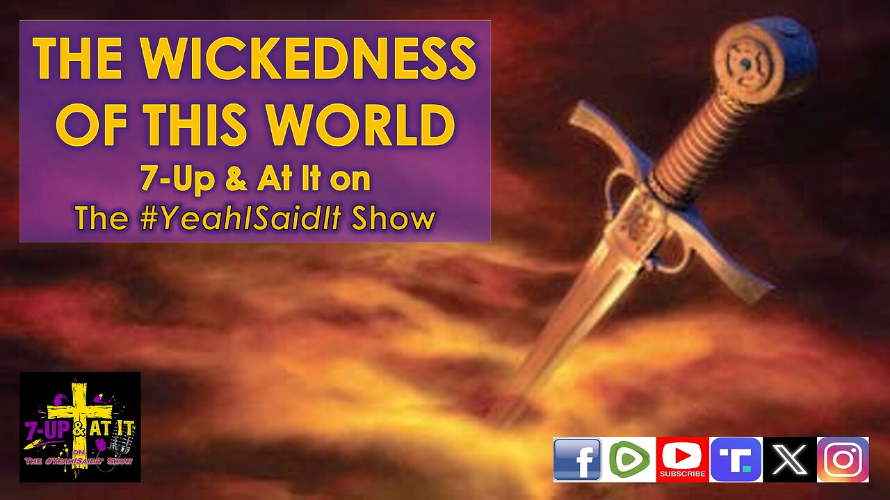 WORD OF THE DAY: PSALM 10:5 - THE WICKEDNESS OF THIS WORLD
