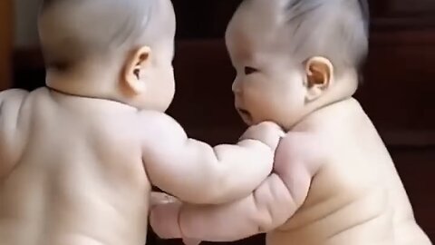 Adorable Baby Play Fight – Too Cute to Miss