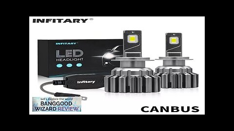 Infitary LED Car Truck Headlights Bulbs 130W 5600LM 12V 24V H7 H4 Review