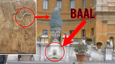 THE VATICAN HAS A HUMAN PINEAL GLAND ON DISPLAY.. WITH BAAL UNDER IT - RIGHT IN FRONT OF YOU