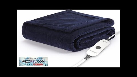 Sunbeam Royal Luxe Admiral Blue Heated Personal Throw / Blanket Cozy-Warm Adjustable Review