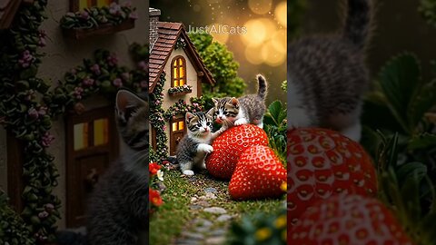 Tiny Kittens & Huge Berries