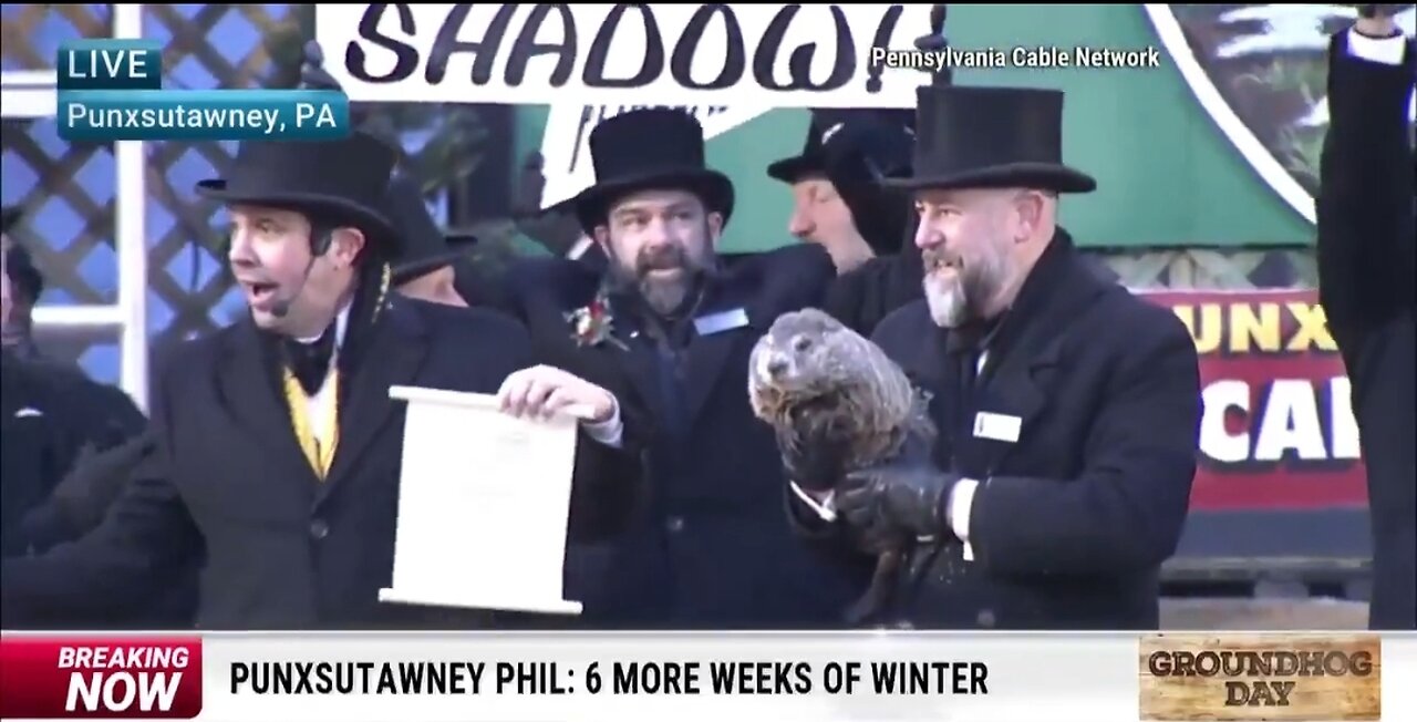 Punxsutawney Phil Predicts 6 More Weeks of Winter