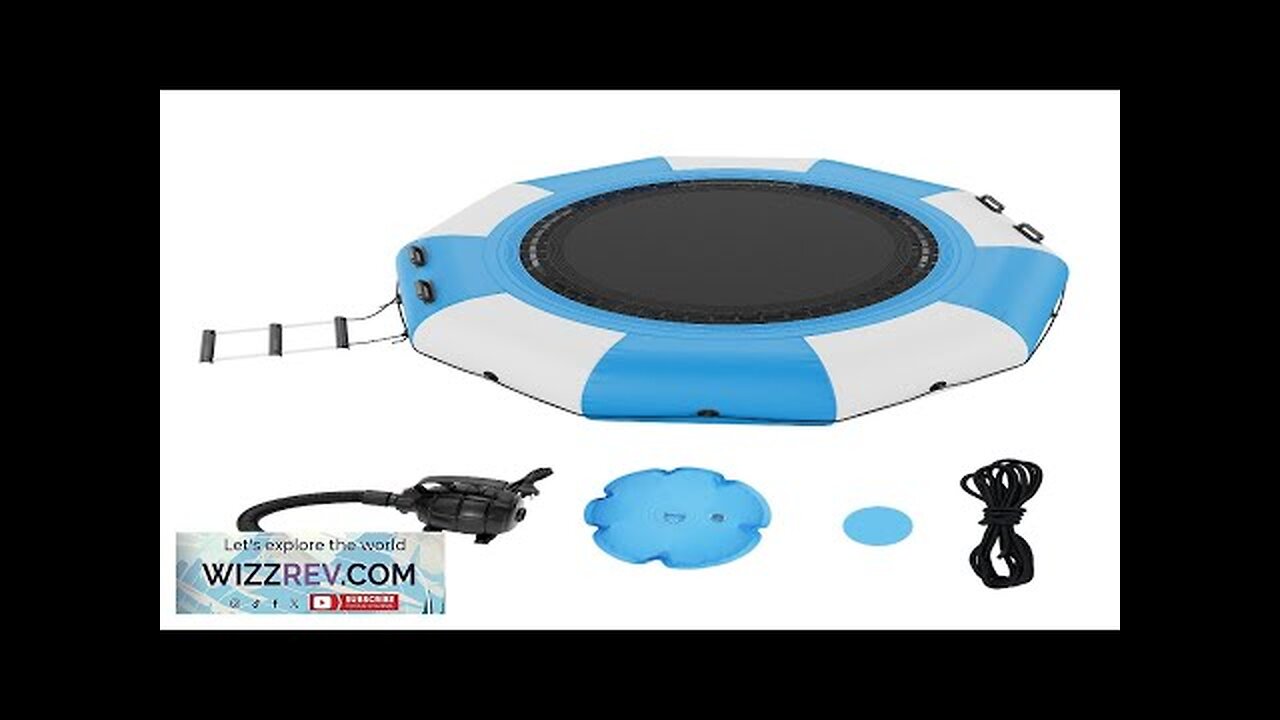 VEVOR Inflatable Water Bouncer 10ft Recreational Water Trampoline Portable Bounce Swim Review