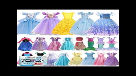 Disney Frozen Elsa Anna Princess Snow Queen Costume Dress Girl Halloween Ariel Review