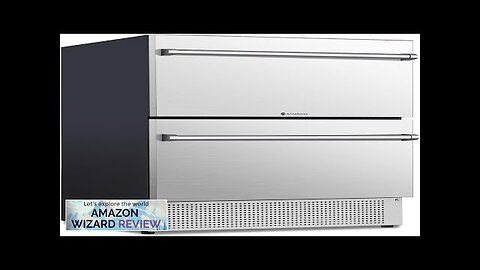 WINEBOSS 24 inch Beverage Refrigerator Under Counter, Double Drawer Fridge Indoor Review