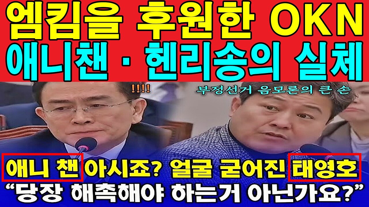 엠킴을 후원한 OKN 애니챈·헨리송의 실체