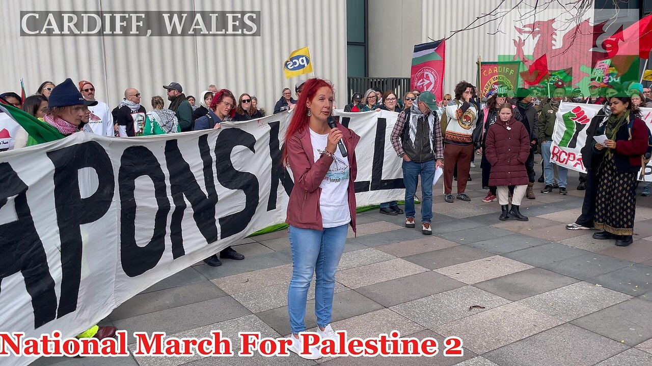 National March for Palestine 2, Cardiff Central