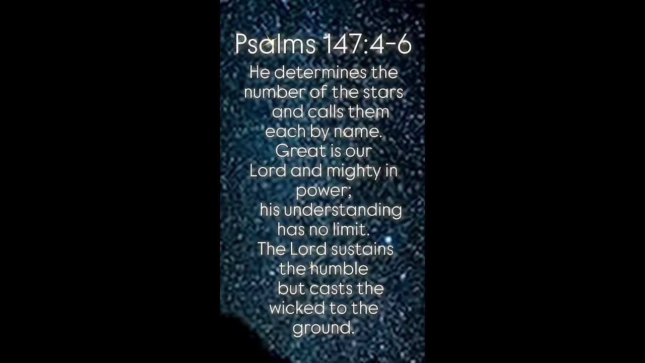 Psalms 147:4-6