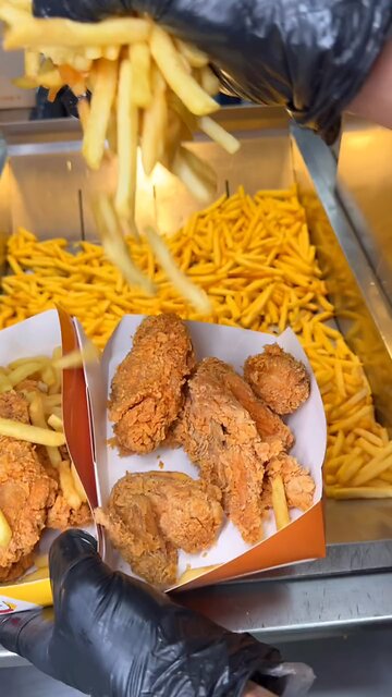 Follow for more ASMR videos🌮🍟 Credits: @chickenbalalm #mukbang #asmr #fastfood #asmreating