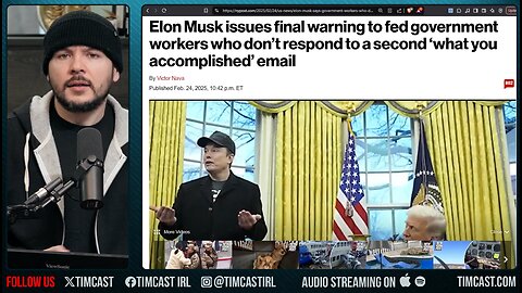 Elon's Email Plan IS WORKING, Liberals SEETHE And Claim HE FAILED As 2nd WARNING Issued To Fed Staff