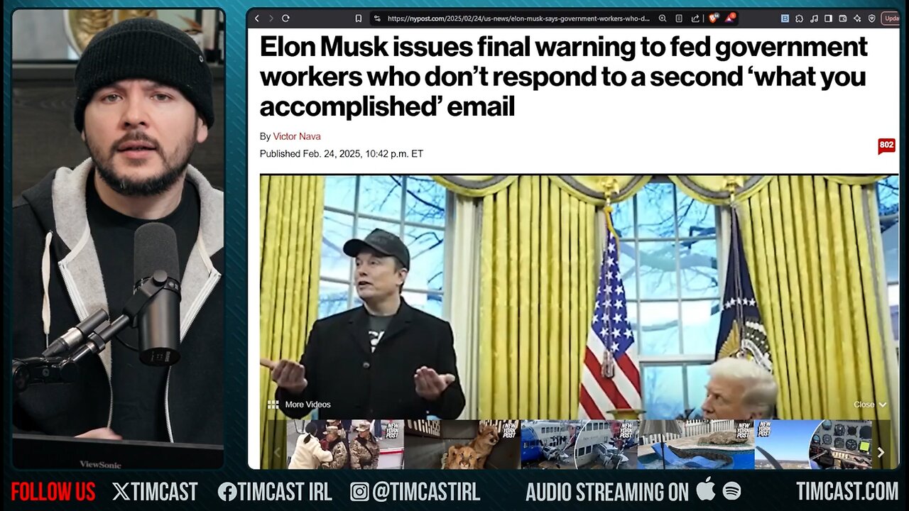 Elon's Email Plan IS WORKING, Liberals SEETHE And Claim HE FAILED As 2nd WARNING Issued To Fed Staff