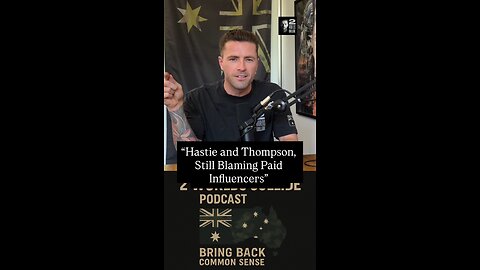 “Hastie and Thompson, Still Blaming Paid Influencers”