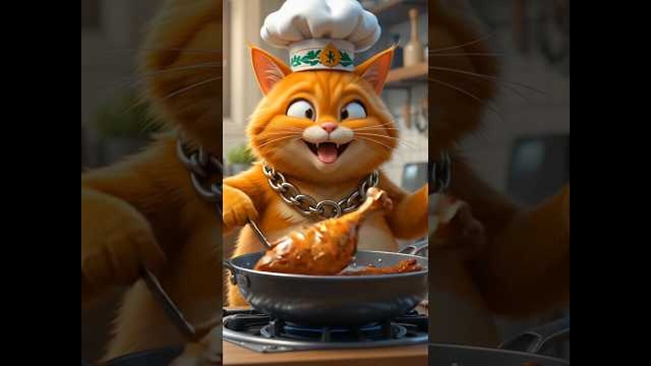 Ai animation cat video