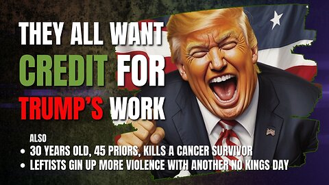 The left want credit for Trump's deal, when all they bring is carnage • 9 PM