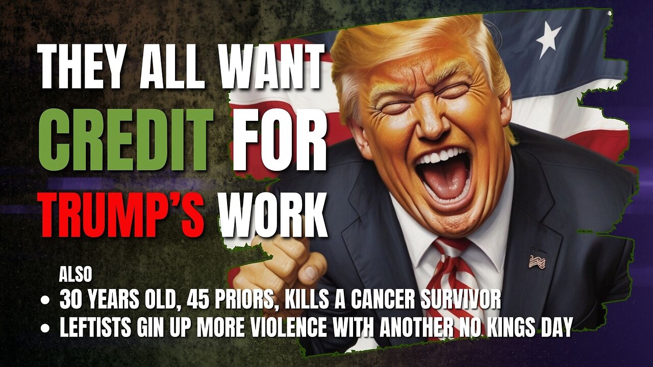 The left want credit for Trump's deal, when all they bring is carnage • 9 PM