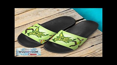 Jet Grind Radio Graphic Art Green Slide Sandals Review