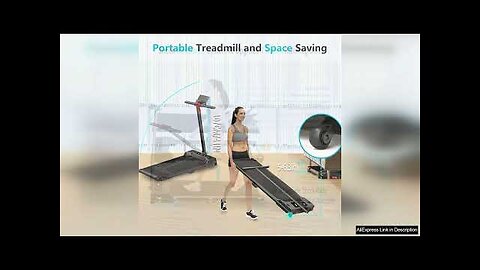 Home Small Walking Treadmill Pad with Handle Bar Portable Treadmill Small Treadmill Review