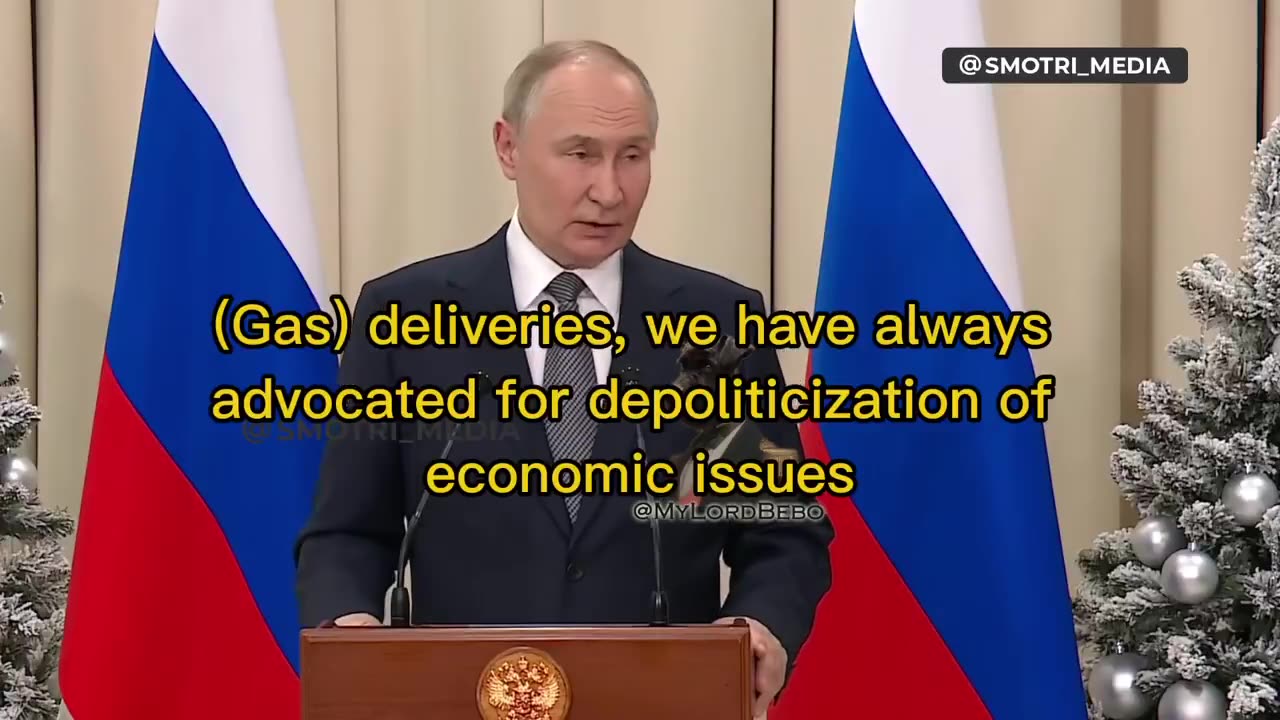 PUTIN OFFERS GAS TO EUROPE