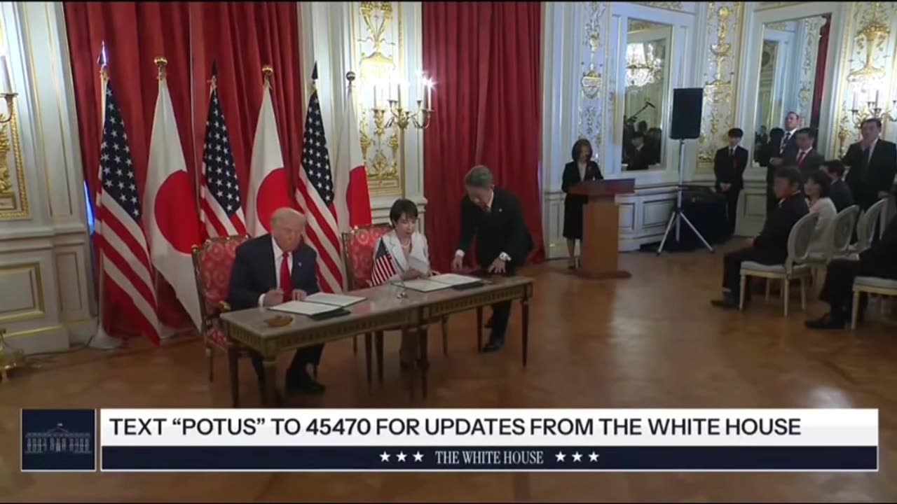 Trump and PM Sanae Sign Agreements For US and Japan