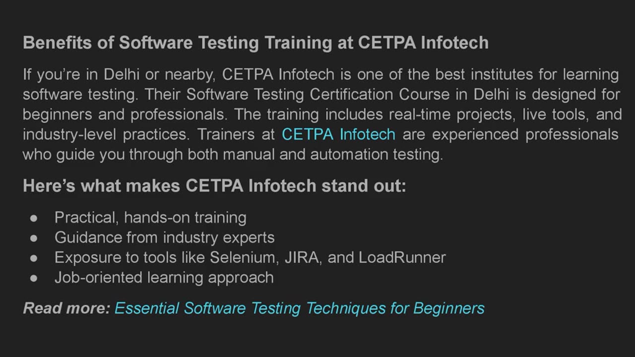 The Benefits of Software Testing Training
