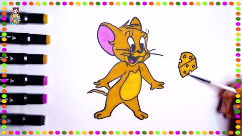 Jerry Cartoon Painting Tutorial for Kids (Ages 8-10) | Easy Step-by-Step Art