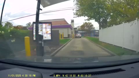 Roundtrip Drive From Levagood Area, Dbn; To Taj Cuisine Indian Pak Food, Garden City, MI, 11/1/25