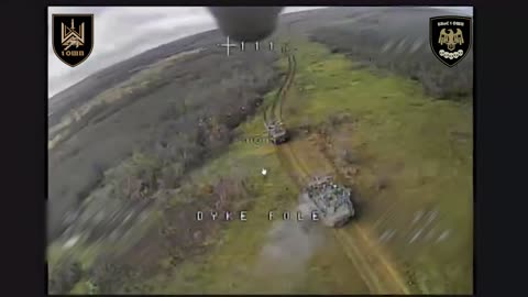 Ukrainian Drones Slam into Multiple Russian Tanks and APCs