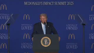 Trump delivers remarks at the McDonald's Impact Summit