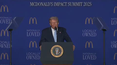 Trump delivers remarks at the McDonald's Impact Summit